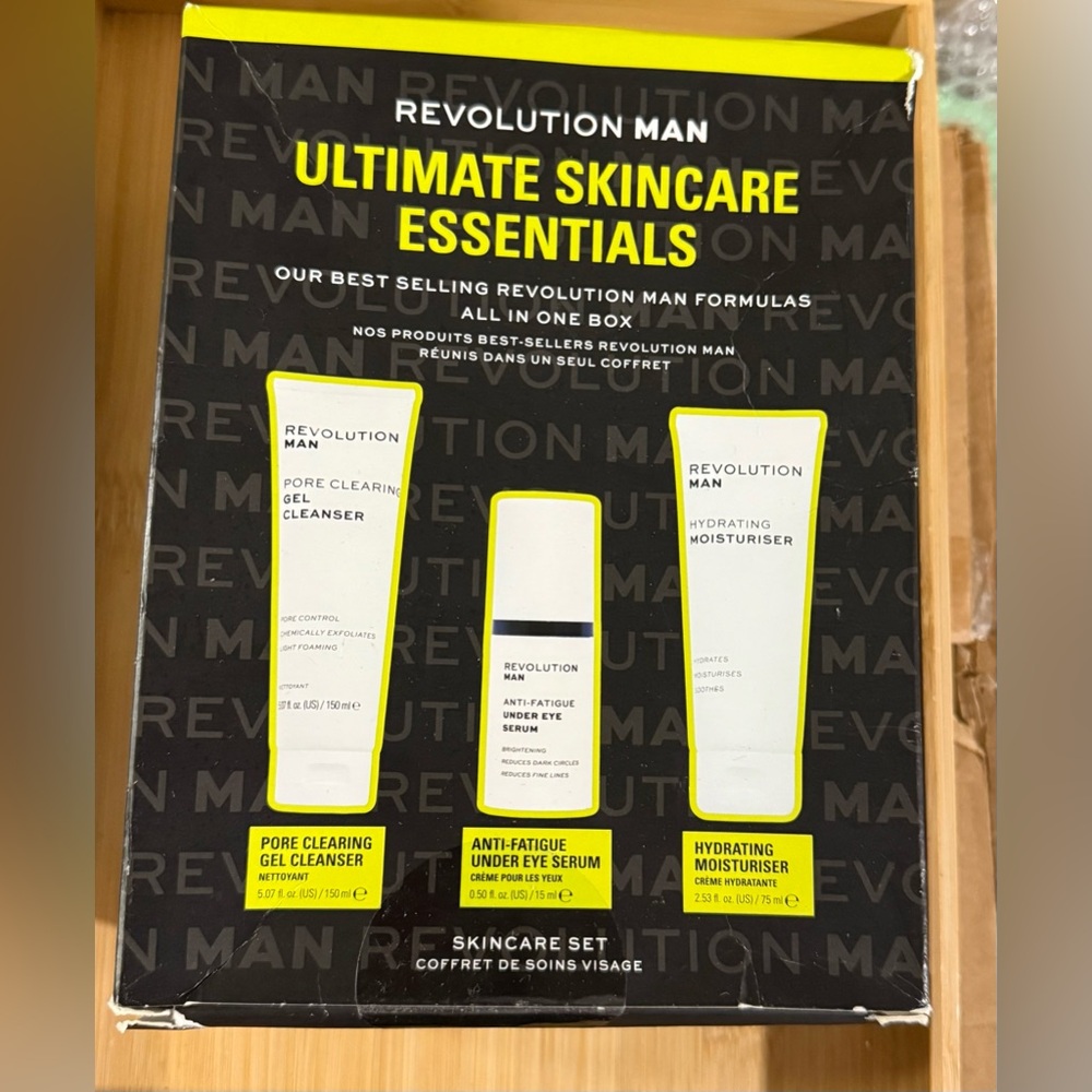 Revolution Man - Ultimate Skincare , Moisturiser, Under Eye Serum, Cleanser Gel